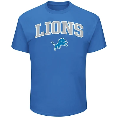 Men's Fanatics Blue Detroit Lions Big & Tall Arch Logo T-Shirt