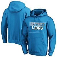 Men's Fanatics  Blue Detroit Lions Big & Tall Fleece Hoodie