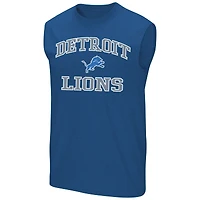 Men's Fanatics  Blue Detroit Lions Big & Tall Hart Soul Muscle Tank Top