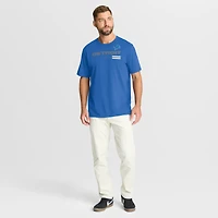T-shirt bleu Fanatics pour homme, motif Chop Block Legacy des Detroit Lions