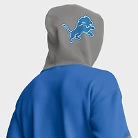 Men's Fanatics Blue Detroit Lions Helmet Pullover Hoodie