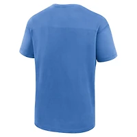 T-shirt bleu Fanatics pour homme, modèle mini ton sur ton, des Lions de Détroit