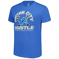 Men's Fanatics Blue Detroit Lions Motor City Hustle T-Shirt