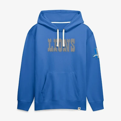 Men's Fanatics Blue Detroit Lions New Horizons Heritage Pullover Hoodie