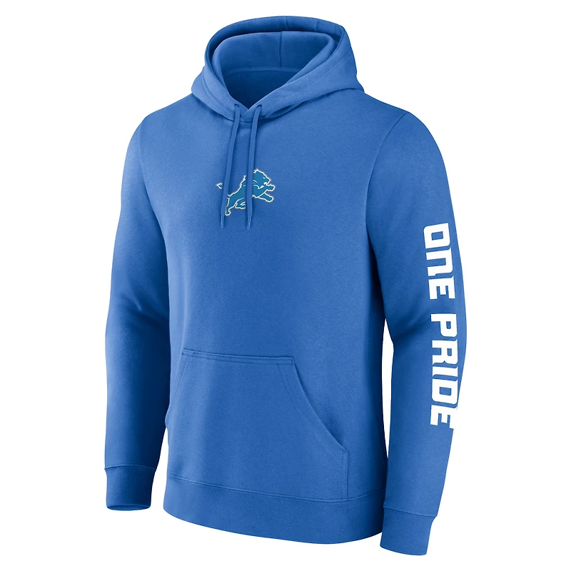 Men's Fanatics Blue Detroit Lions One Pride Hoodie
