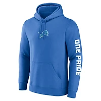 Men's Fanatics Blue Detroit Lions One Pride Hoodie