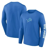Men's Fanatics Blue Detroit Lions One Pride Long Sleeve T-Shirt