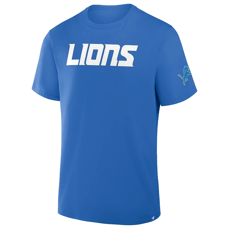 T-shirt Fanatics bleu pour homme, Option Route Legacy, Detroit Lions
