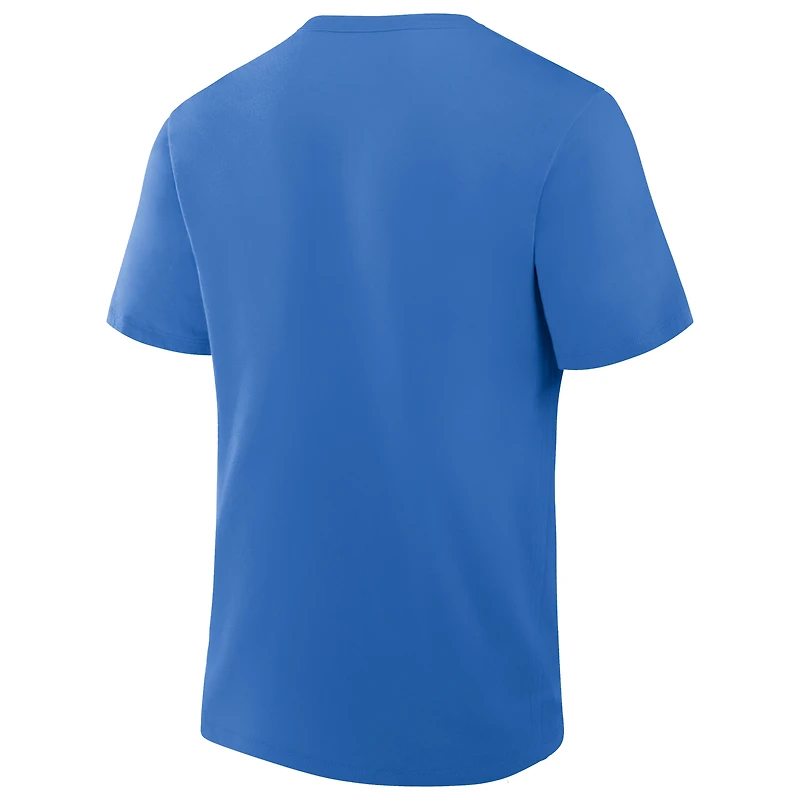 T-shirt Fanatics bleu pour homme, Option Route Legacy, Detroit Lions