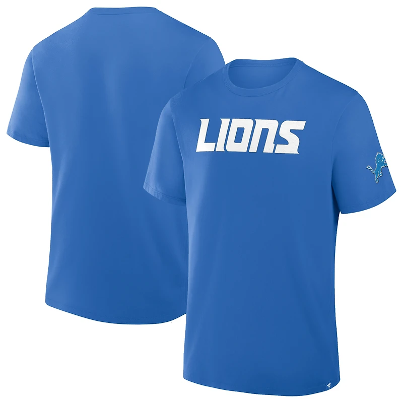 T-shirt Fanatics bleu pour homme, Option Route Legacy, Detroit Lions