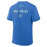 Men's Fanatics Blue Detroit Lions Passing Pocket Legacy T-Shirt