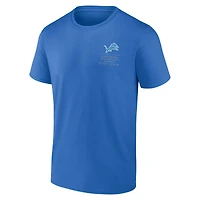 T-shirt bleu Fanatics Detroit Lions Repeat Stats pour hommes