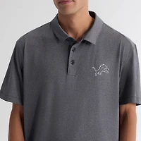 Men's Fanatics Charcoal Detroit Lions Clutch Polo