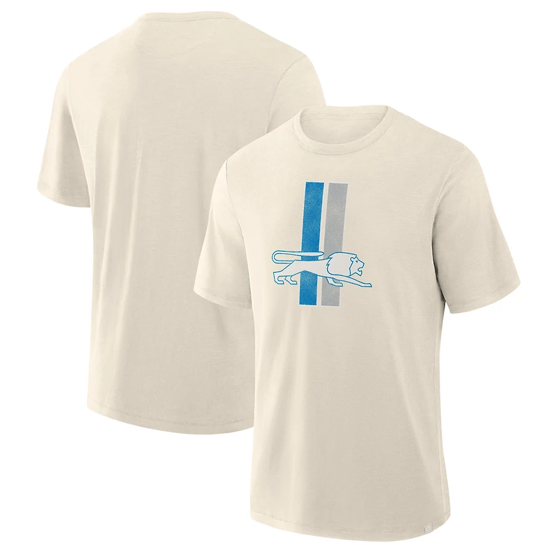 T-shirt fanatique pour homme Detroit Lions Slub Cream