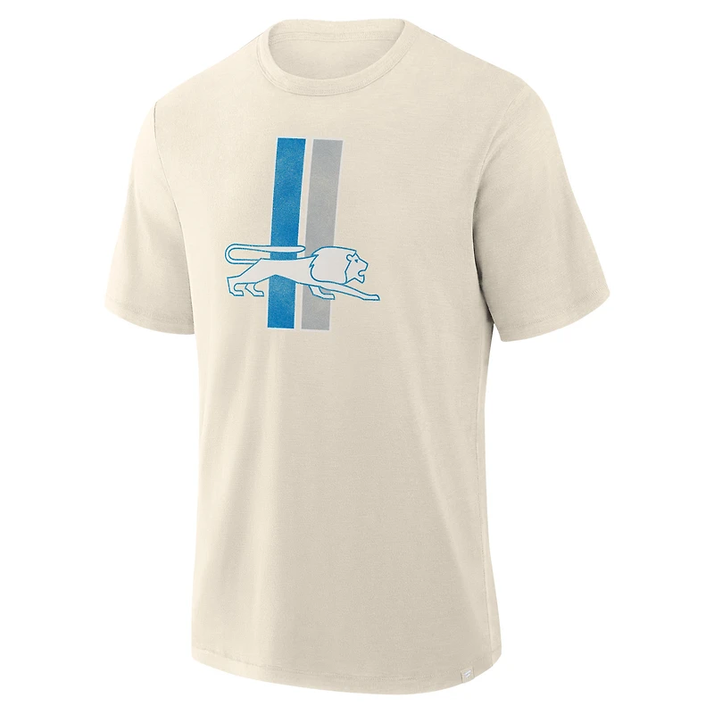 T-shirt fanatique pour homme Detroit Lions Slub Cream