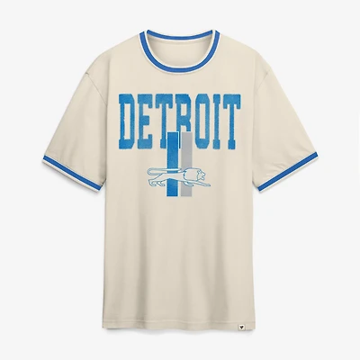 T-shirt à col rond Fanatics Cream Detroit Lions Time Honored Tradition pour homme