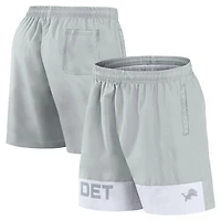 Short Fanatics gris Detroit Lions Elements pour hommes