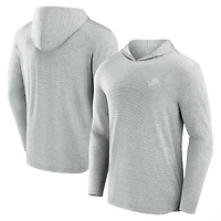 Men's Fanatics Gray Detroit Lions Front Office Tech Lightweight Hoodie T-Shirt