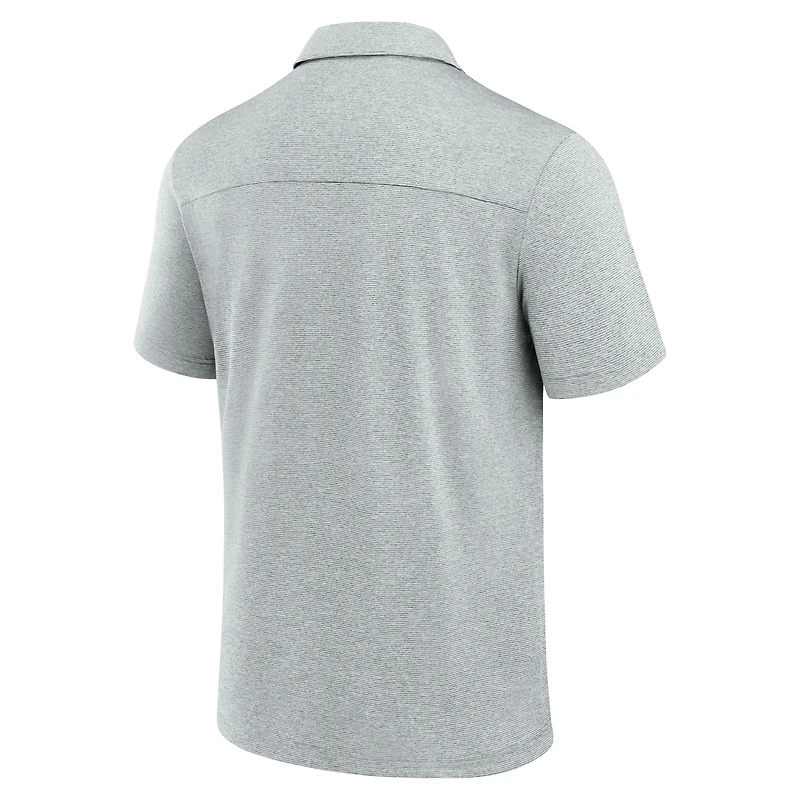 Polo technique gris Fanatics pour homme des Detroit Lions