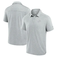 Polo technique gris Fanatics pour homme des Detroit Lions