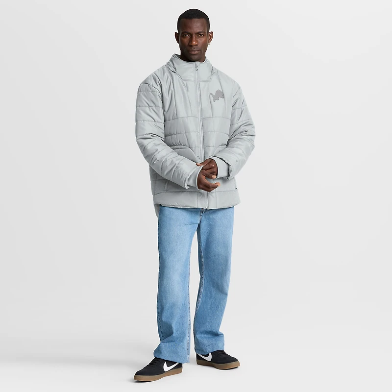 Veste à capuche zippée intégrale grise Detroit Lions pour homme de Fanatics