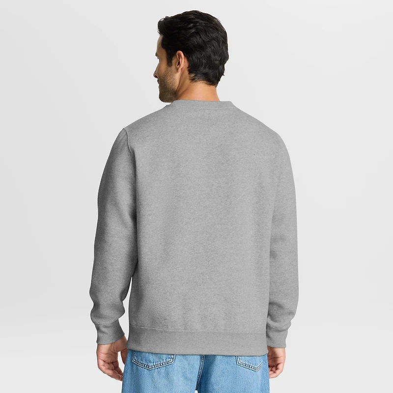 Men's Fanatics Heather Gray Detroit Lions Direct Handoff Legacy Pullover Sweatshirt