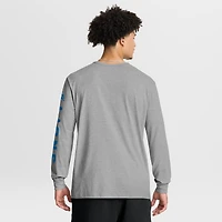 T-shirt à manches longues Fanatics gris chiné pour homme, motif Hometown Sweep Legacy des Lions de Detroit