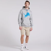 Men's Fanatics  Heather Gray Detroit Lions Legacy Fleece Pullover Hoodie