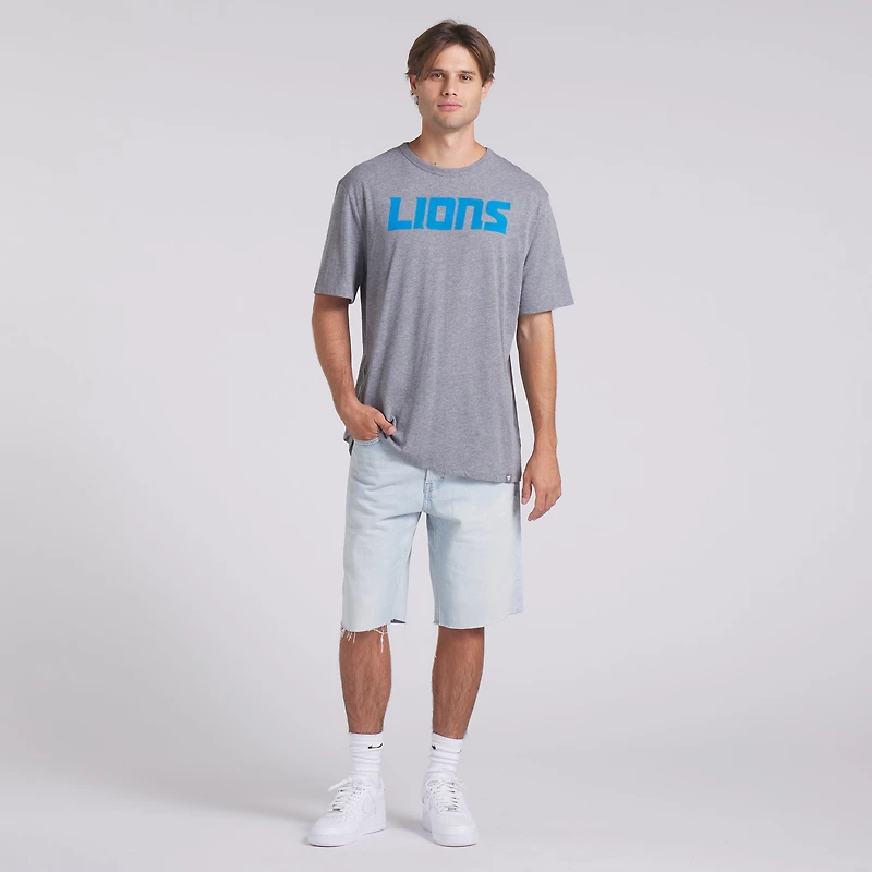 T-shirt tri-blend gris chiné Fanatics pour homme, Detroit Lions, Pass Rush