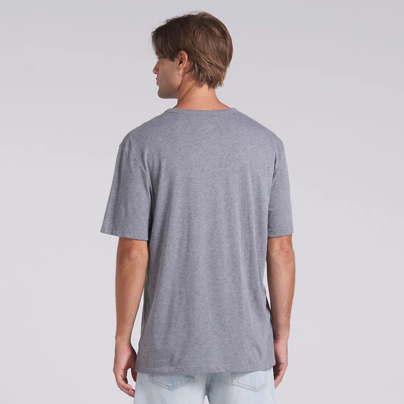 T-shirt tri-blend gris chiné Fanatics pour homme, Detroit Lions, Pass Rush