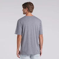 T-shirt tri-blend gris chiné Fanatics pour homme, Detroit Lions, Pass Rush