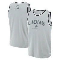 Débardeur en jersey Fanatics Silver Detroit Lions Elements Future Ground pour homme