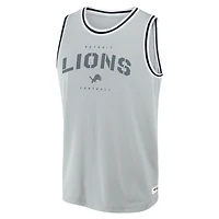 Débardeur en jersey Fanatics Silver Detroit Lions Elements Future Ground pour homme