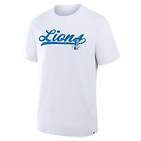 Men's Fanatics White Detroit Lions Fluid Motion Legacy T-Shirt