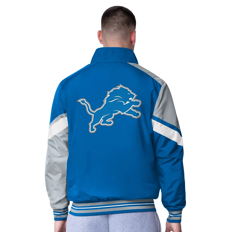 Veste réversible entièrement zippée G-III Extreme Blue Detroit Lions Strong Arm pour homme