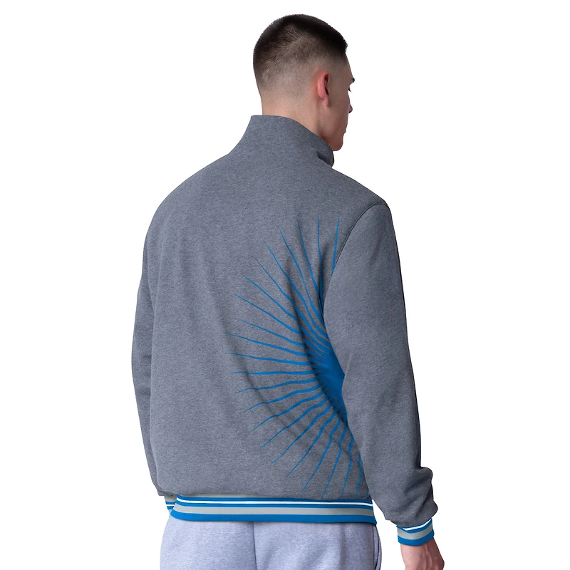 Veste réversible entièrement zippée G-III Extreme Blue Detroit Lions Strong Arm pour homme