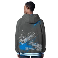 Veste à capuche réversible fermeture éclair intégrale G-III Sports by Carl Banks pour homme, bleu/anthracite, Detroit Lions Dual Threat