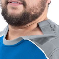 Men's G-III Sports by Carl Banks Blue Detroit Lions Adaptive Lord Stanley Crewneck Sweatshirt