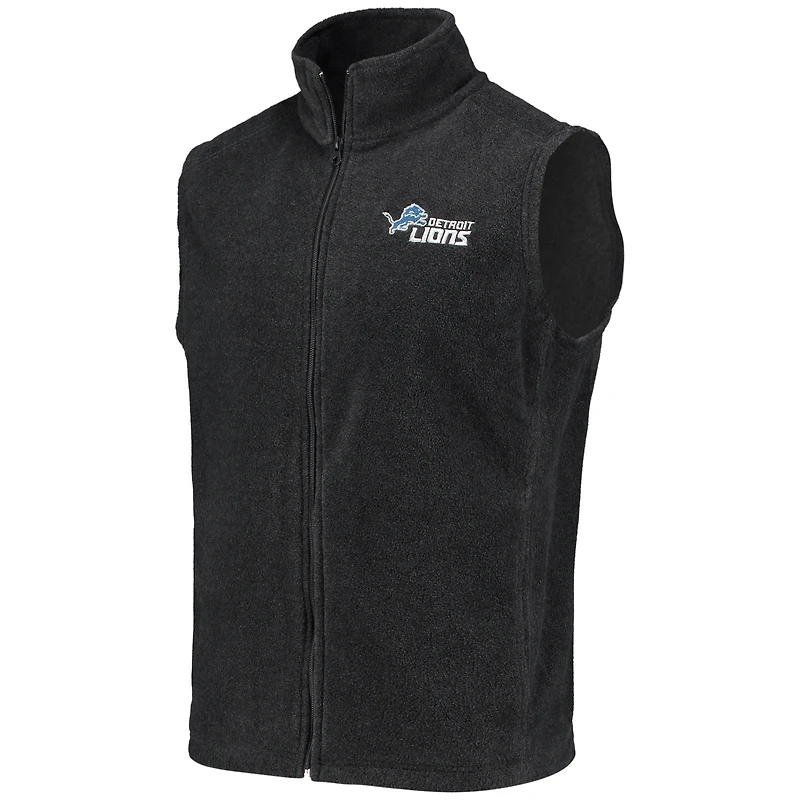 Débardeur entièrement zippé en molleton Houston Lions de Detroit gris pour homme
