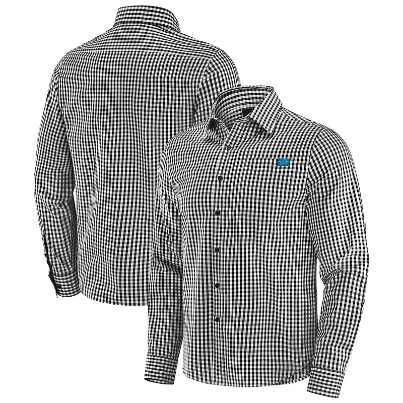 Men's J. Palmer Black Detroit Lions Dual Threat Long Sleeve Button-Up Shirt