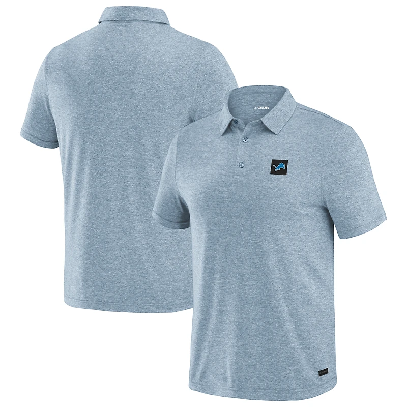 Polo bleu Detroit Lions Four Down pour homme de J. Palmer