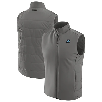 Gilet zippé pour homme J. Palmer Graphite Front Office des Lions de Détroit