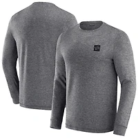 T-shirt à manches longues noir chiné J. Palmer pour homme, motif Detroit Lions, quatre points