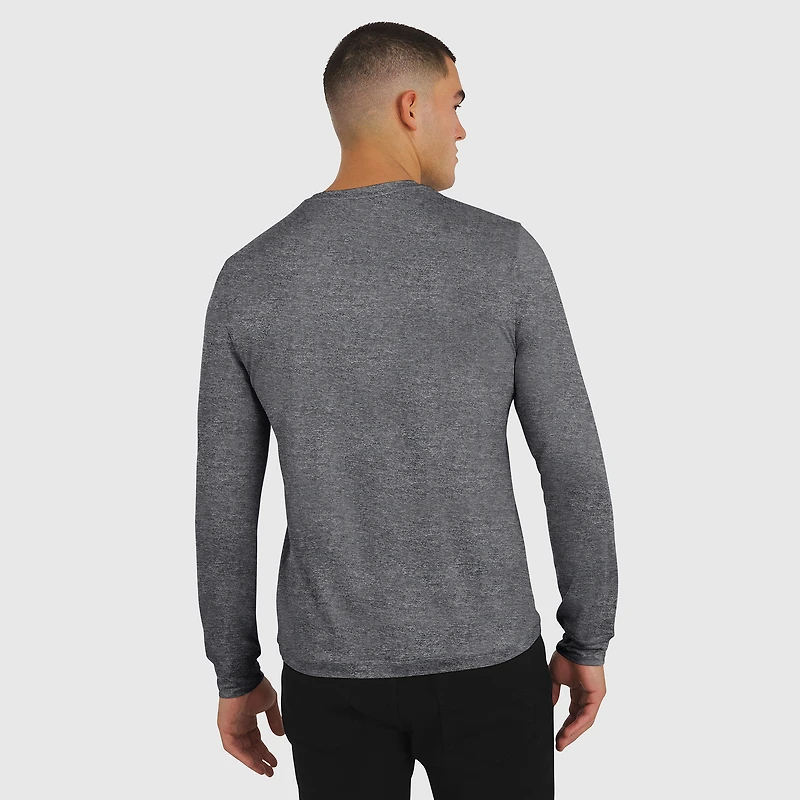 Men's J. Palmer Heather Black Detroit Lions Four Down Long Sleeve T-Shirt