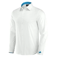 Chemise boutonnée à manches longues pour homme J. Palmer Detroit Lions Man-In-Motion blanche