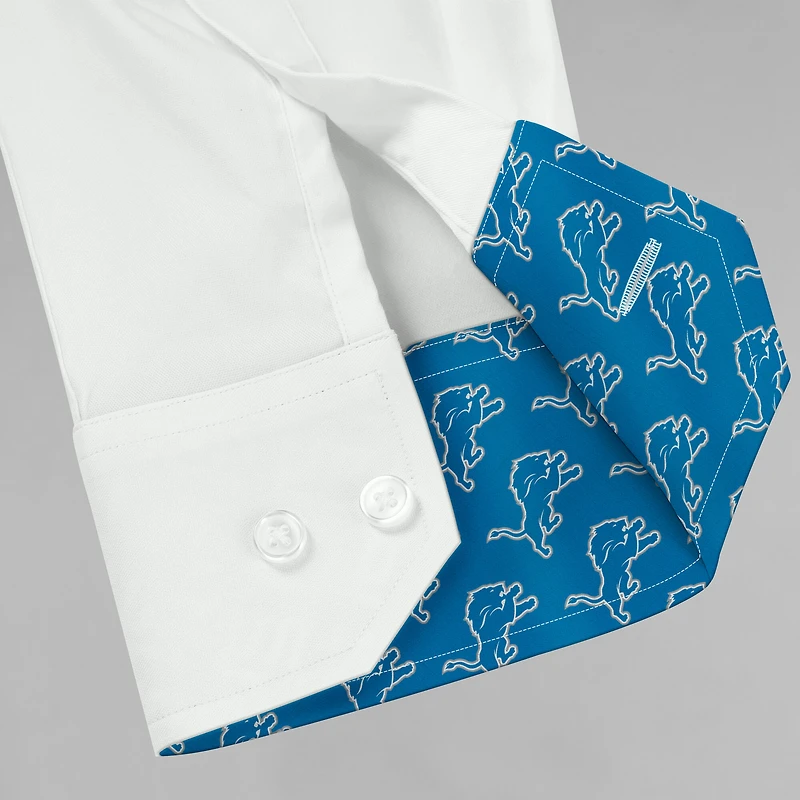 Chemise boutonnée à manches longues pour homme J. Palmer Detroit Lions Man-In-Motion blanche