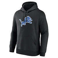 Men's Logo Athletic Black Detroit Lions Primary Hoodie