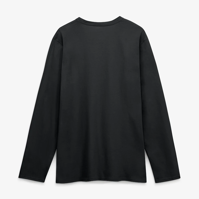 Men's Logo Athletic Black Detroit Lions Primary Long Sleeve T-Shirt