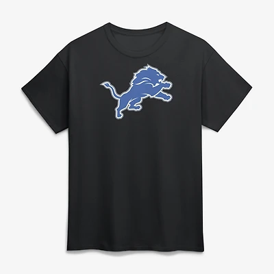 T-shirt noir à logo principal des Lions de Détroit pour homme
