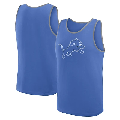 Men's Logo Athletic Blue Detroit Lions Unmatched Success Tank Top